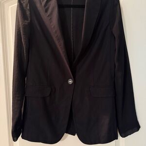 CAbi Black Fitted Blazer Suit Jacket